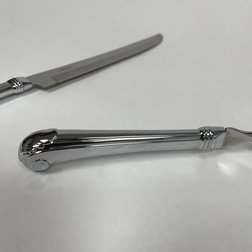 Carvel Hall by Towle Silver Carving Knife Fork Pistol Handle George Washington‎